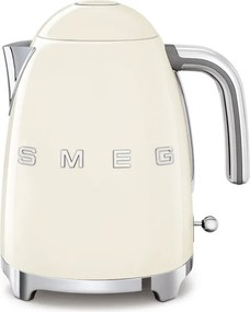 Електрическа кана SMEG KLF03CREU, 2400 W, 1.7 л, 360° основа, Гланцово покритие, Крем