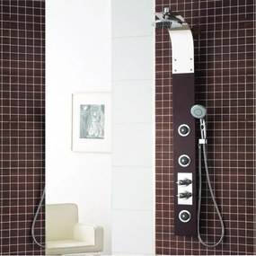 Хидромасажен душ панел ICSH 3037, дървесен, 145x14см