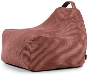 Детски пуф от рипсено кадифе в тухлен цвят Game Amuse – SLOWDOWN