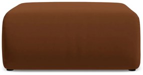 Оранжева/кафява кадифена табуретка Ekahi – Makamii