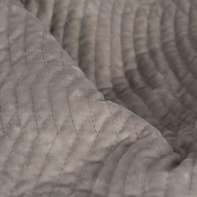 Сиво капитонирано покривало за легло 230x260 cm – Ixia