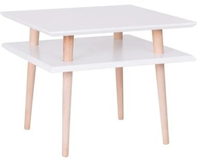 Бяла масичка за кафе , 55x55 cm Square - Ragaba