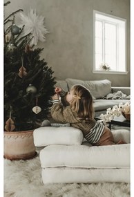 Детски сгъваем фотьойл с табуретка Dark Grey Mini Cube - Karup Design