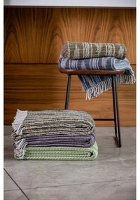 Синьо одеяло със съдържание на памук , 140 x 180 cm Zanzibar - Euromant