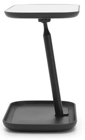 Огледало с поставка за принадлежности Brabantia ReNew 1004184, 28.3х20х12.6 см, Неплъзгаща се основа, 360° регулиране, Тъмносив