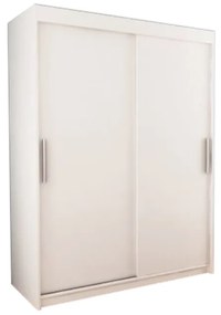 Гардероб с плъзгащи врати MORI 150, 150x200x62, бял