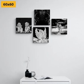 Комплект картини – Небесна радост в черно-бяло