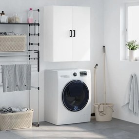 828420 vidaXL Стенен шкаф бял 69,5x34x90 см