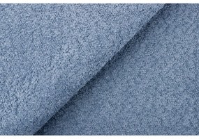 Синьо тапицирано двойно легло с решетка 160x200 cm Tina - Ropez