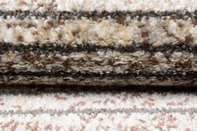 Модерен килим в кафяви нюанси с тънки ивици Ширина: 200 см | Дължина: 300 см