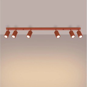 Brilagi - LED точково осветително тяло CRESTO 6xGU10/10W/230V червено