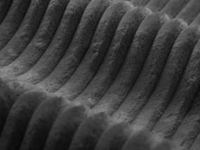 Сиво двойно легло 180x200 cm тапицирано с място за съхранение с включена подматрачна рамка Martina – Micadoni