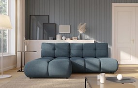 Ъглов Диван Лимо - Син - Ляв