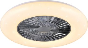 Бяло/в сребрист цвят LED осветително тяло за таван Visby – Trio