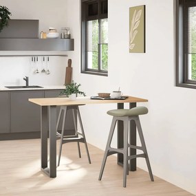 4013222 vidaXL Крака за бар маса, U-образни, 2 бр., антрацит, 50x(90-91) см, стомана