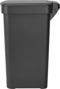Кош за боклук с педал Brabantia StepUp 1008476, 10 л, Екологични материали, Голям отвор, Тъмносив