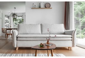 Кремав сгъваем диван 225 cm Charming Charlie – Miuform