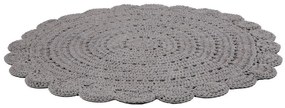 Сив памучен килим с ръчна кука , ⌀ 120 cm Alma - Nattiot