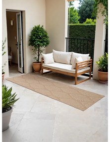 Пътека за открито и закрито в цвят слонова кост и бежово 80x250 cm Duet Liora – NORTHRUGS