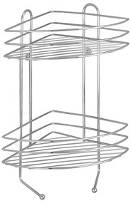 Ексклузивен двуетажен хромиран ъглов стенен рафт - Wenko