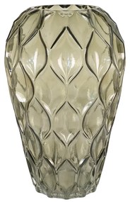 Зелена ръчно изработена стъклена ваза - House Nordic