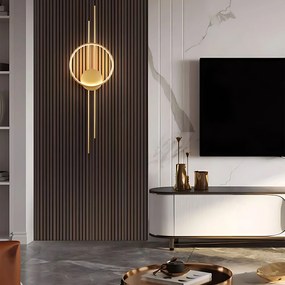СТЕННА ЛАМПА LED APP1781-W BRUSH GOLD