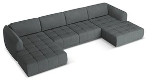 Тъмносив ъглов диван Hoku – Makamii