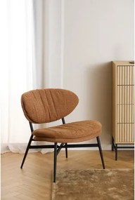 СОФИЯ Теракота (тъкан Апия 272)/черна рамка - ТАПИЦИРАН СТОЛ ЗА ДНЕВНА/ОФИС