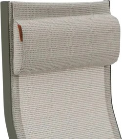 Сгъваем шезлонг Hesperide Decima, Алуминий - Глина/Лен