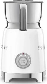 Уред за разпенване на мляко Smeg MFF11WHEU, 500 W, 600 мл, 8 програми, Подвижна кана, Автоматично изключване, Бял