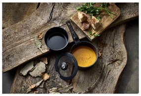 Алуминиев комплект тигани с подвижна дръжка 2 бр. с капак и незалепващо покритие 2,4 l – Holm