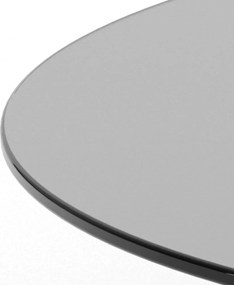 Сива стъклена кръгла масичка за кафе ø 80 cm Samos – Actona