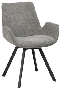 Сиви тапицирани трапезни столове в комплект 2 бр. Norwell – Rowico