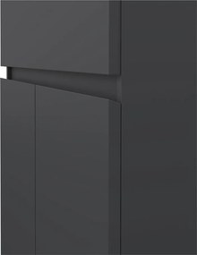 Тъмносив скрин 80x100x40 cm Naia – Tvilum