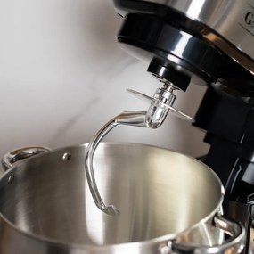 Планетарен миксер Goldmann GM-1115BD, 2200W, 8.5 л, 6 скорости + импулси, Таймер, Иноксова купа, LED, Инокс