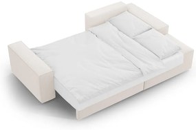 Бежов разтегателен ъглов диван (десен ъгъл) Jodie – Micadoni Home