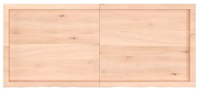 363587 vidaXL Стенен рафт, 140x60x(2-6) см, необработен масивен дъб