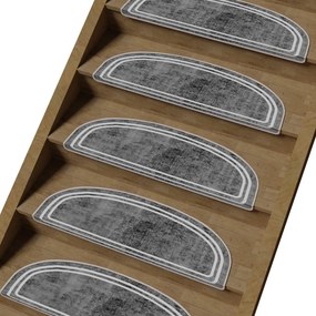 Сиви стъпала за стълби в комплект от 16 брояя 20x65 cm Plain - Vitaus
