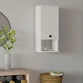 Баня от меламин Mis в бял цвят 30x21.8x71см.