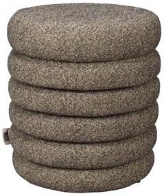 Кафява табуретка от букле Fern – Dutchbone