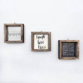 Табела 15x15 cm Mottos – Evila Originals