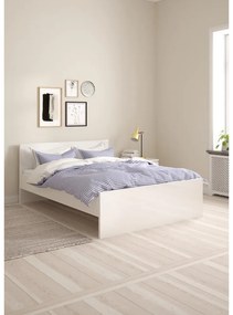 Бяло двойно легло 140x200 cm ПДЧ без ламелно дъно Naia – Tvilum