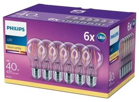 К-кт 6x LED Крушка VINTAGE Philips E27/4W/230V 2700K