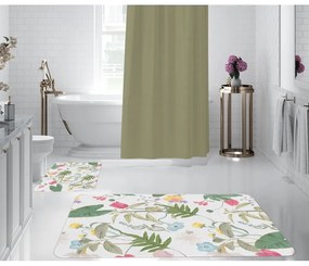 Бяло-зелени постелки за баня в комплект от 2 - Oyo Concept