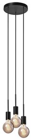 Nordlux - Полилей на шнур PACO 3xE27/25W/230V черен