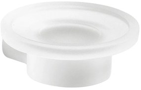 Gedy - стенна сапунерка PIRENEI млечно стъкло/матово бяло