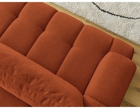 Сгъваем/с място за съхранение диван в тухлен цвят 251 cm Fuji – Bobochic Paris