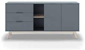 Скрин сиво-зелен 165x80x40 cm Pisco – Marckeric