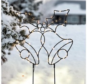 Brilagi - Външна LED коледна украса LED/3xAA IP44 55x32 cm звънчета