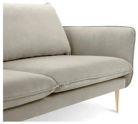 Бежов кадифен диван , 160 см Florence - Cosmopolitan Design
